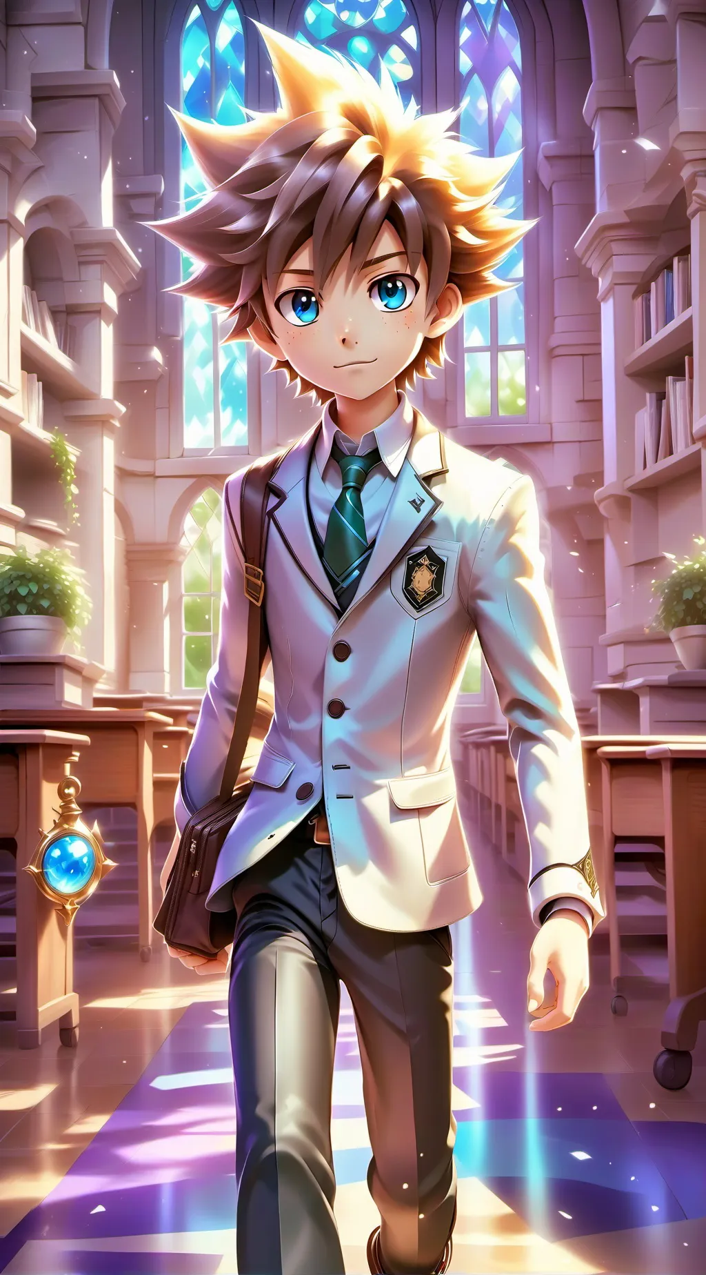 ai character: Sora Leonhart  background