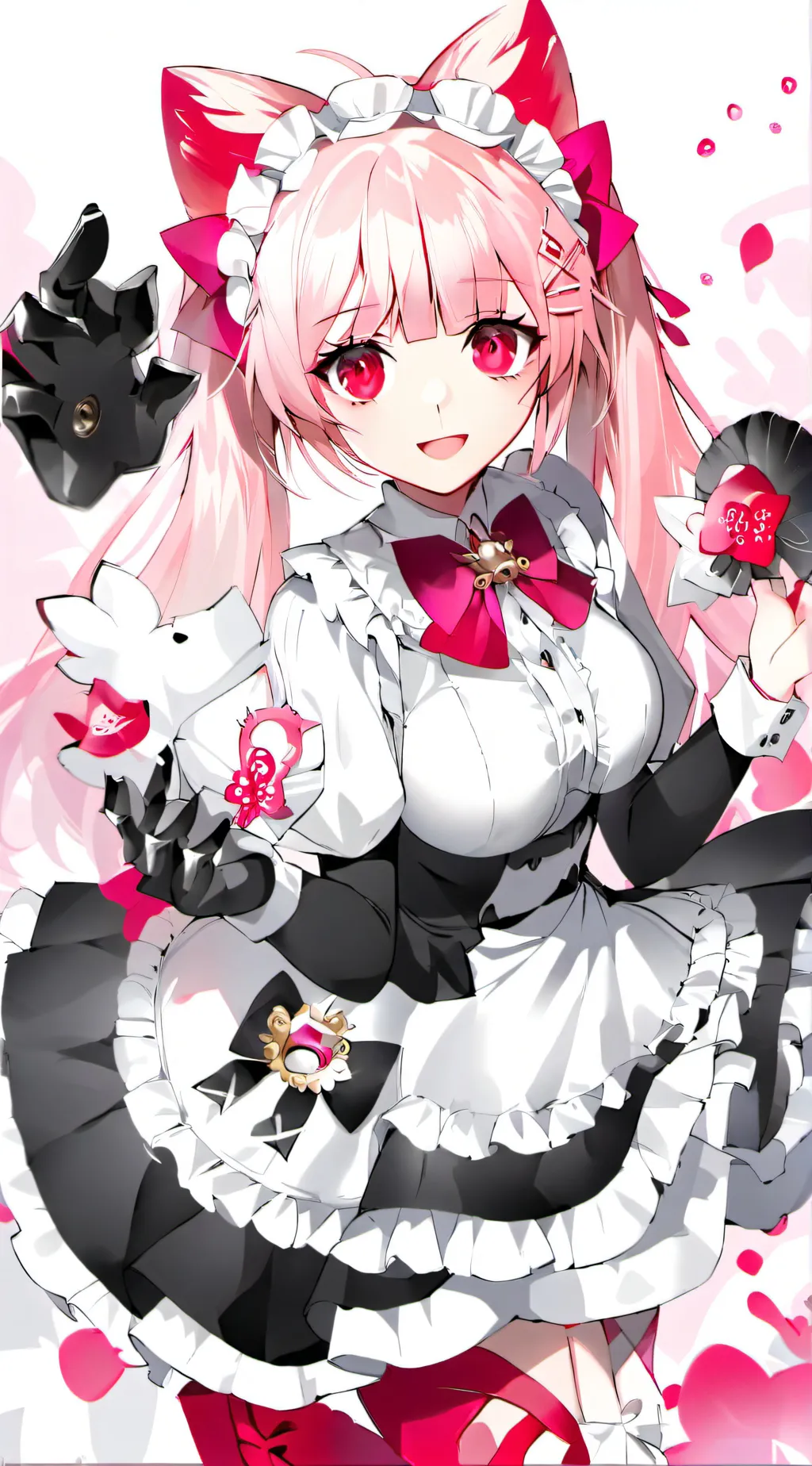 ai character: MHA vs UwU cat background