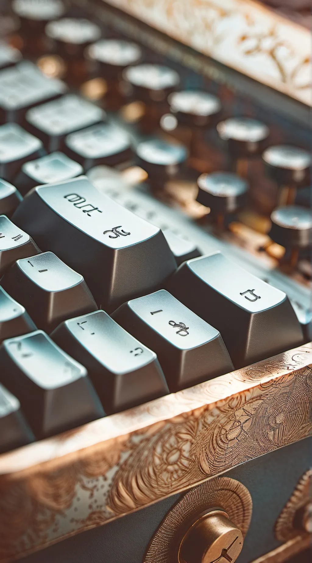 ai character: Key board  background