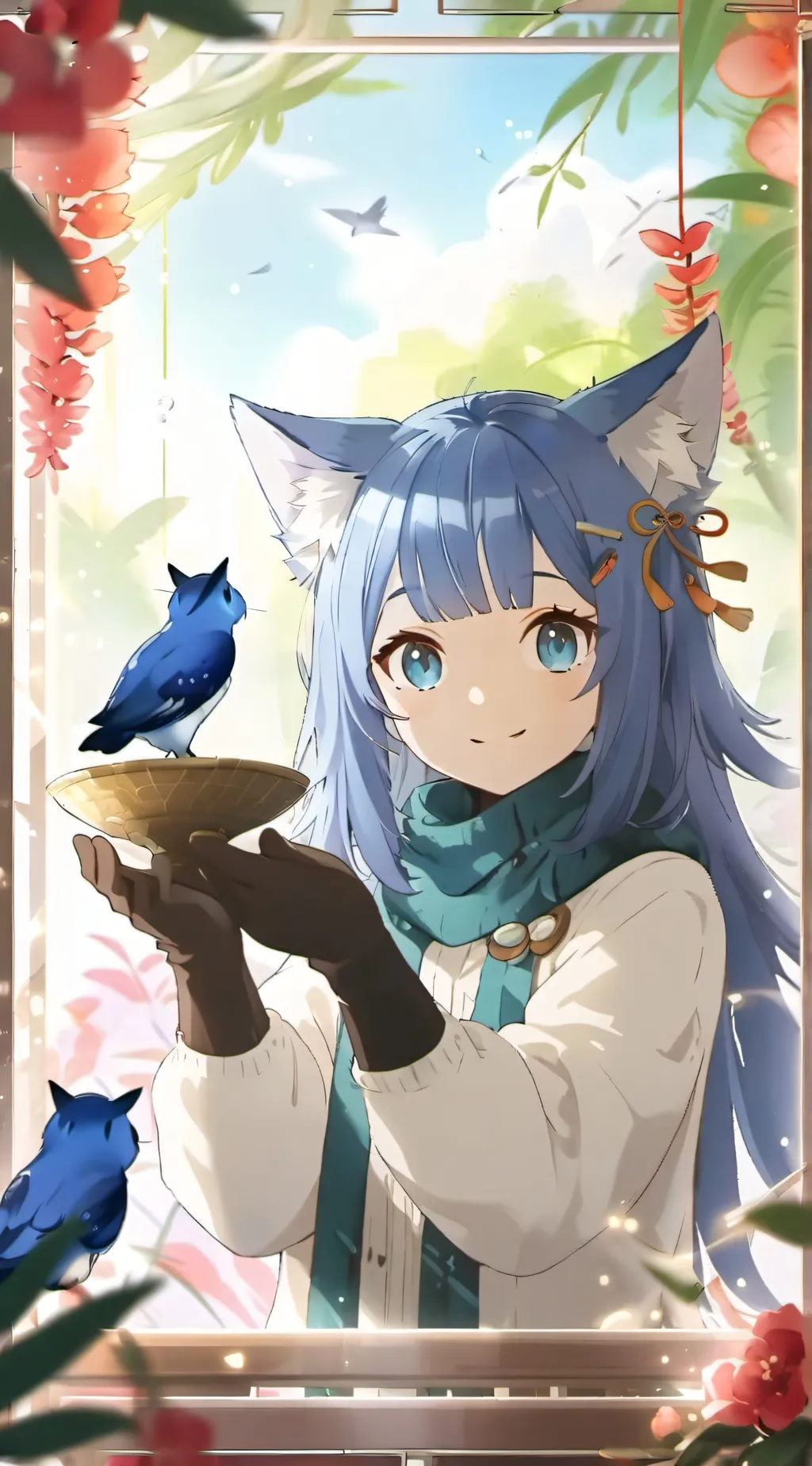 ai character: Azure Whiskers background