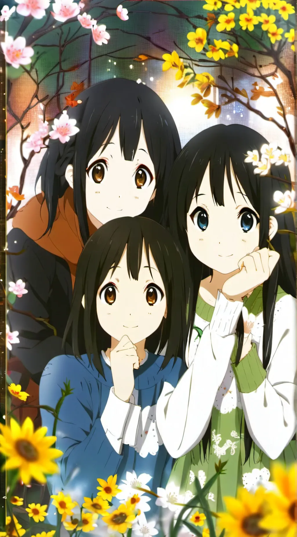 ai character: a girl school background