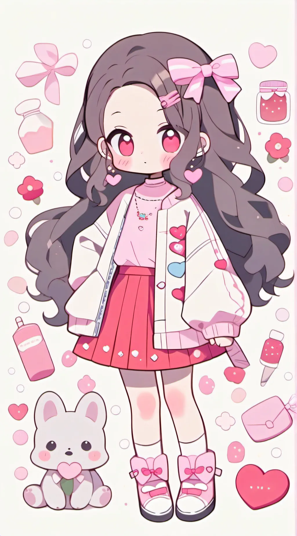 ai character: Sweetie pie  background