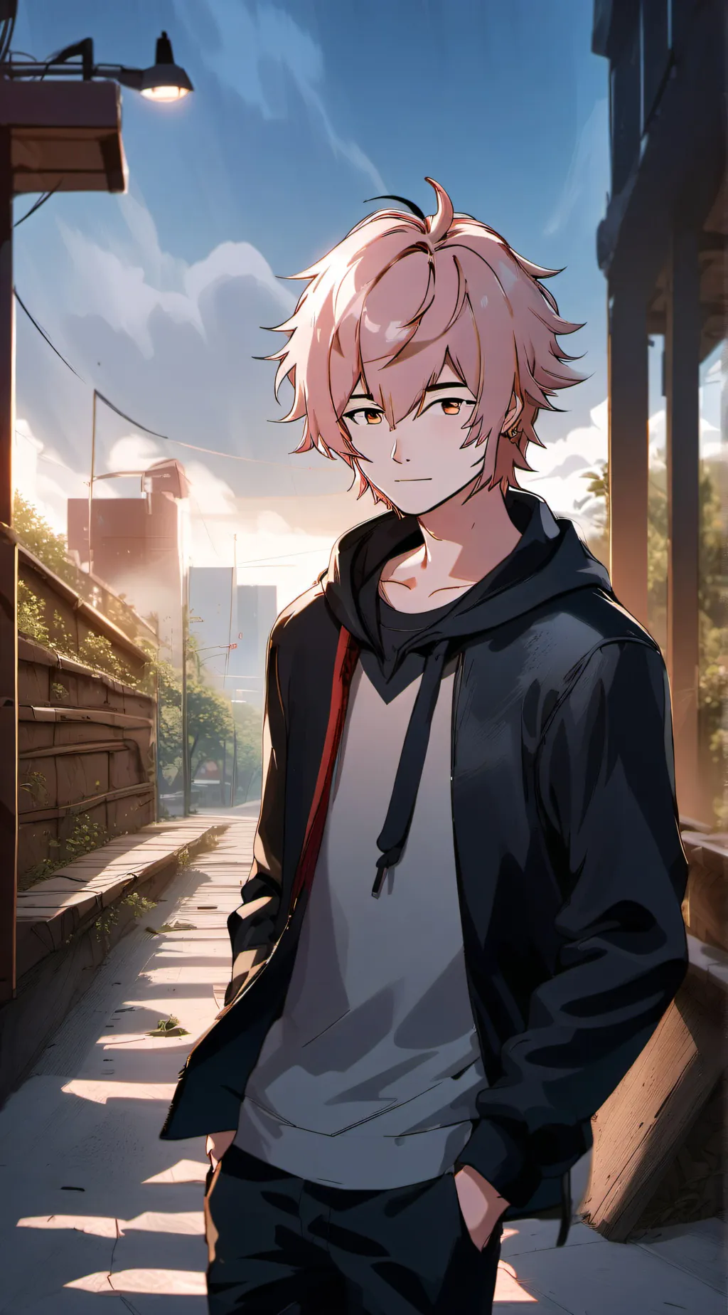 ai character: Leon😍❤️ background