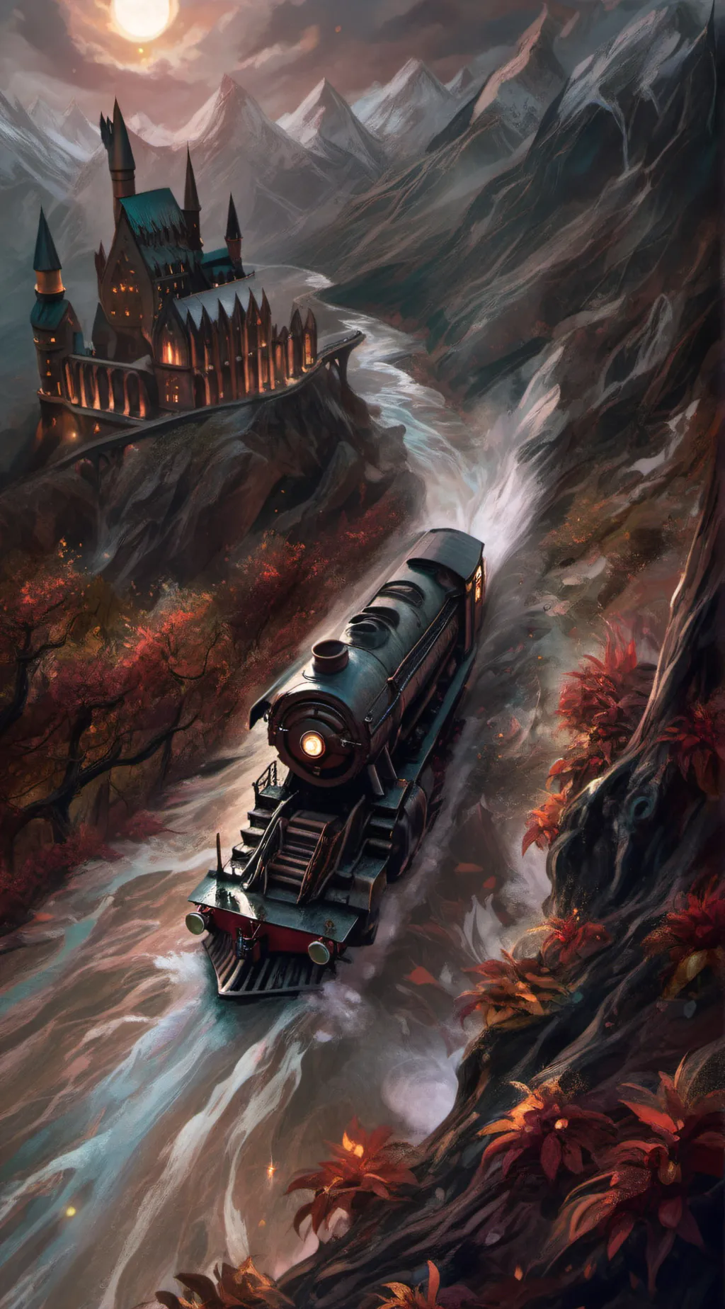 ai character: Hogwarts🥺😘 background