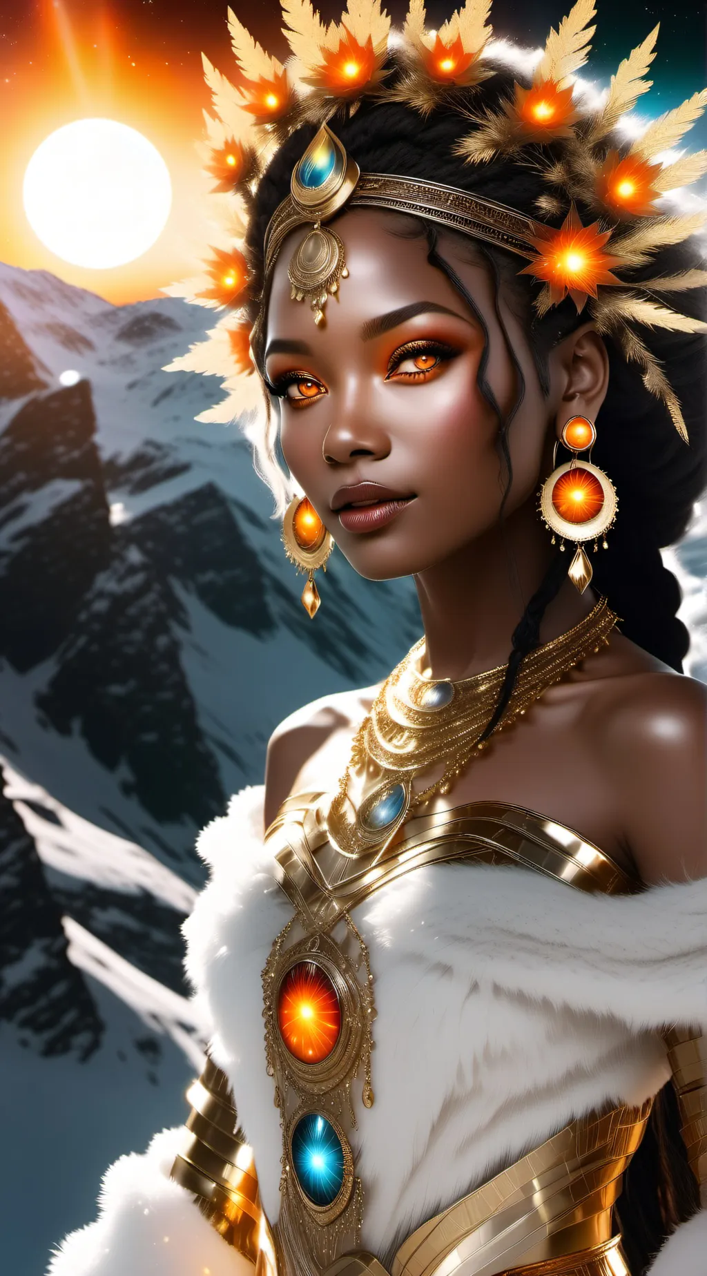 ai character: Sól  background