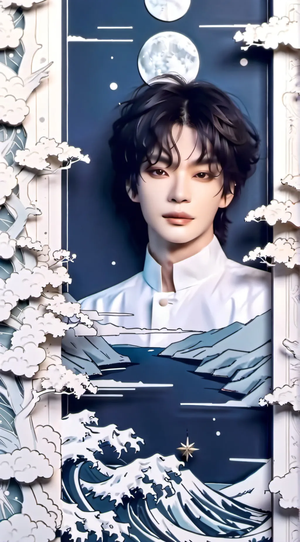 ai character: Hyunjin  background