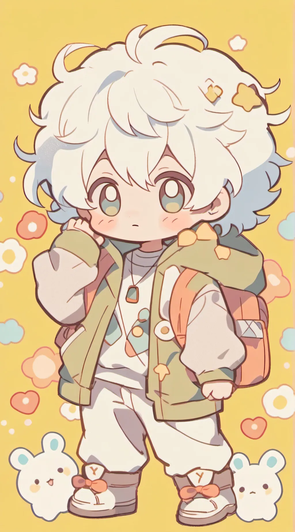 ai character: baby leo background