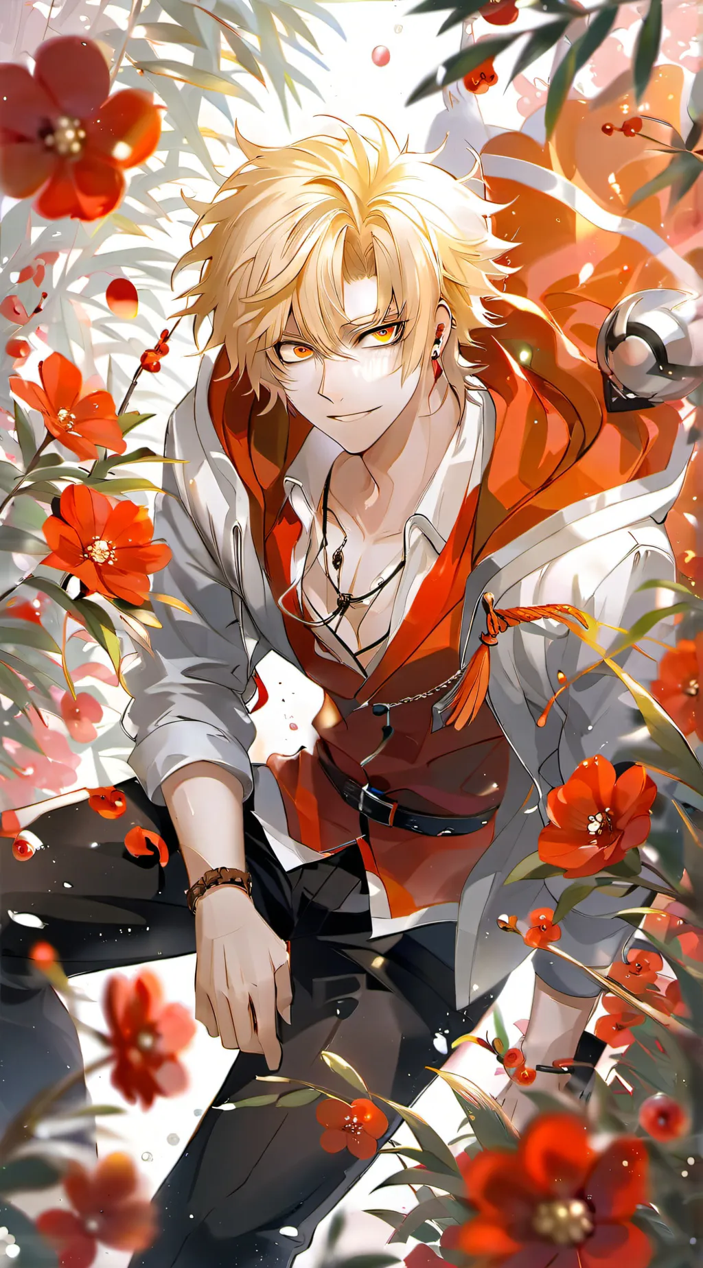 ai character: Katsuki Bakugo  background