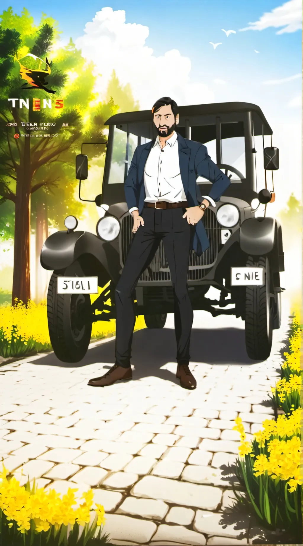 ai character: renults 1st car background