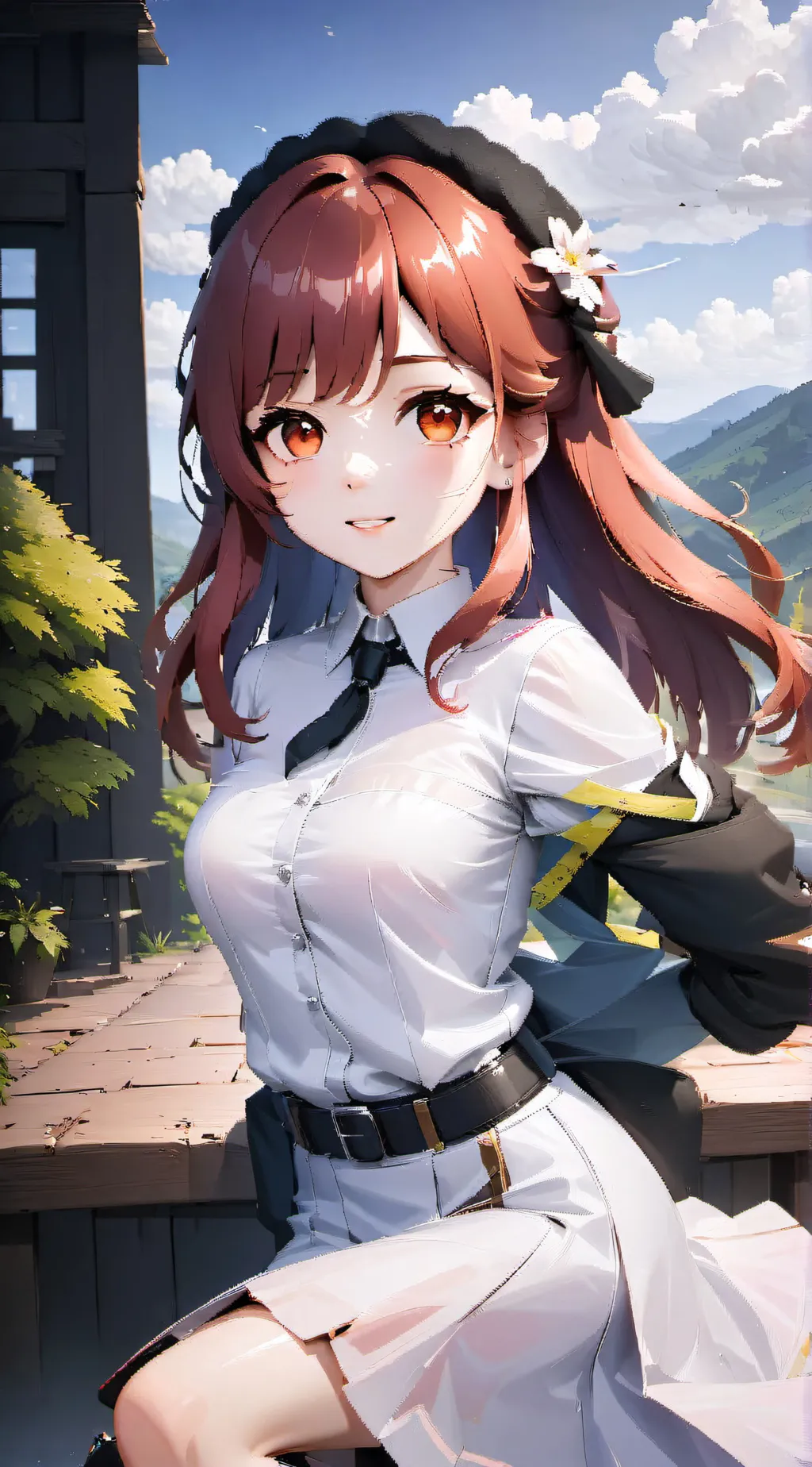 ai character:  girl background