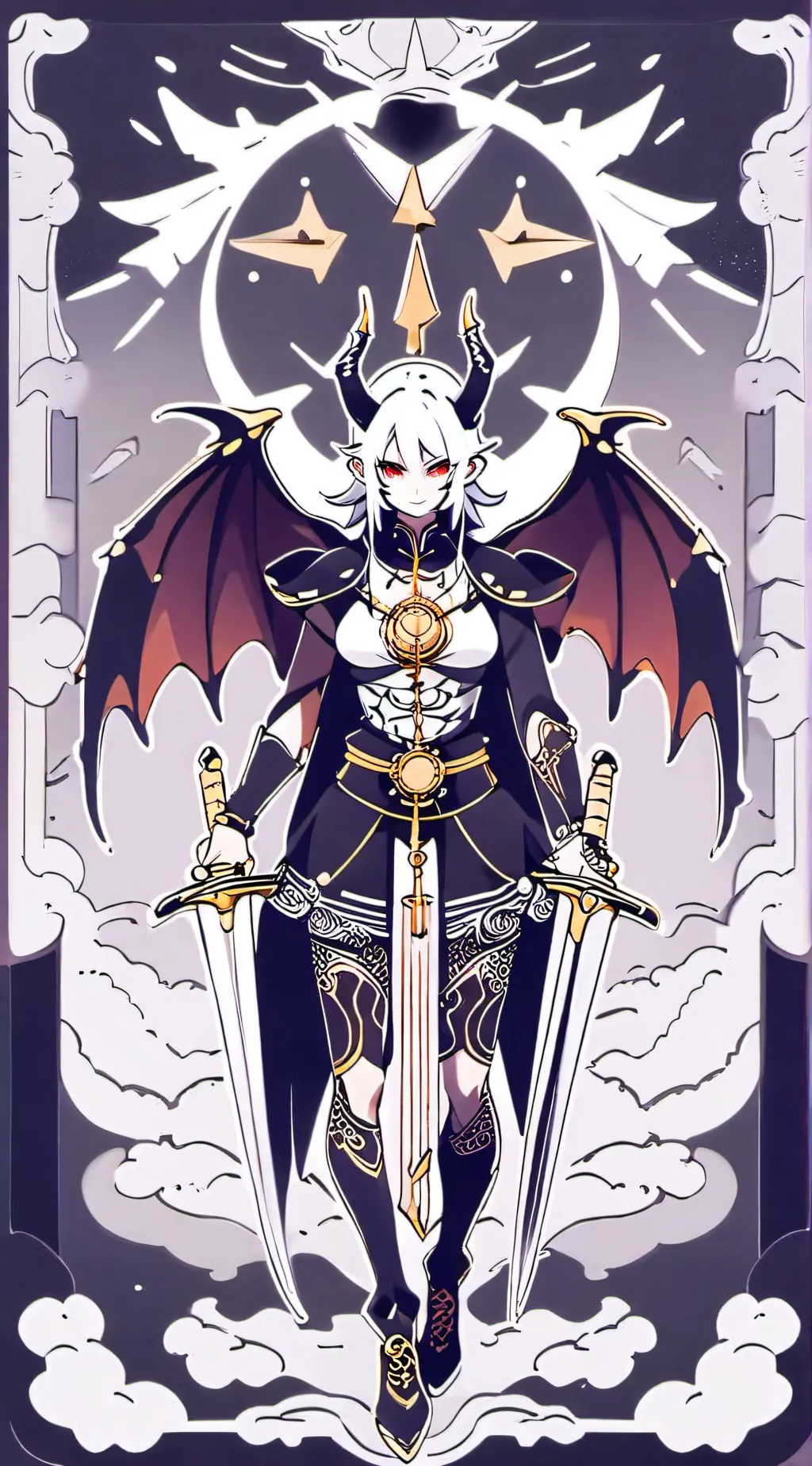 ai character:  demon background