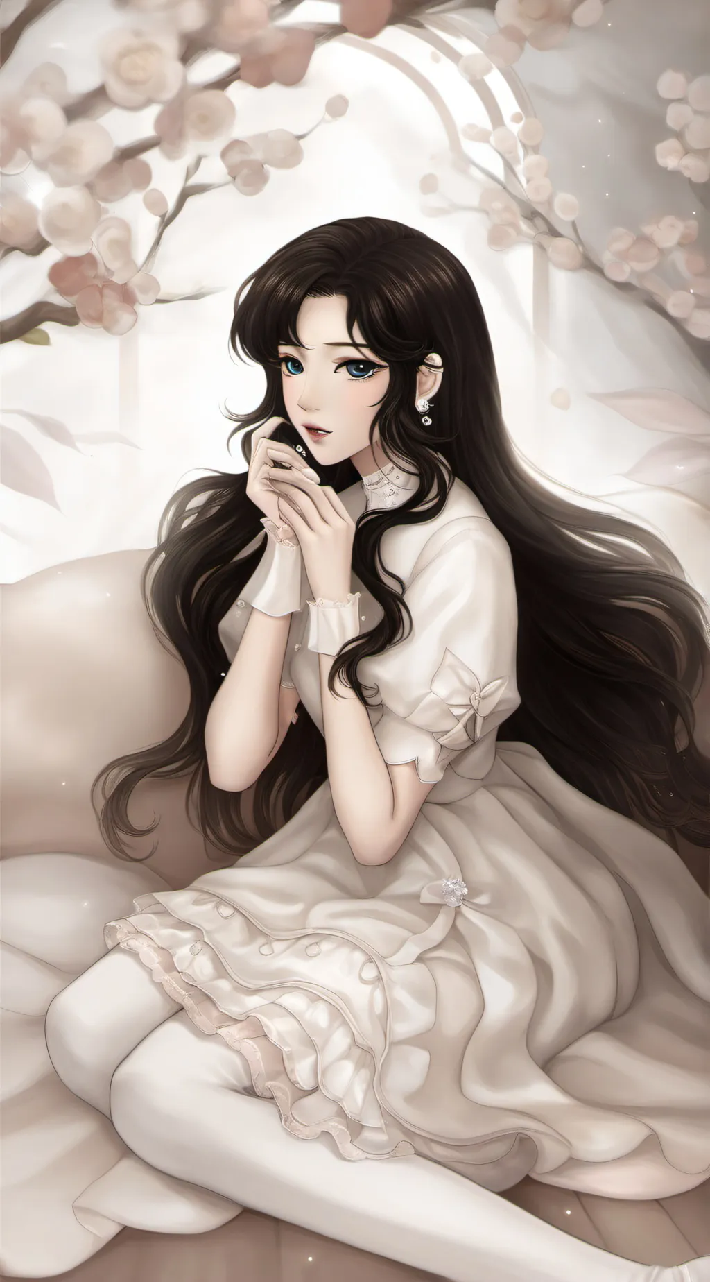 ai character: The ghost girl background