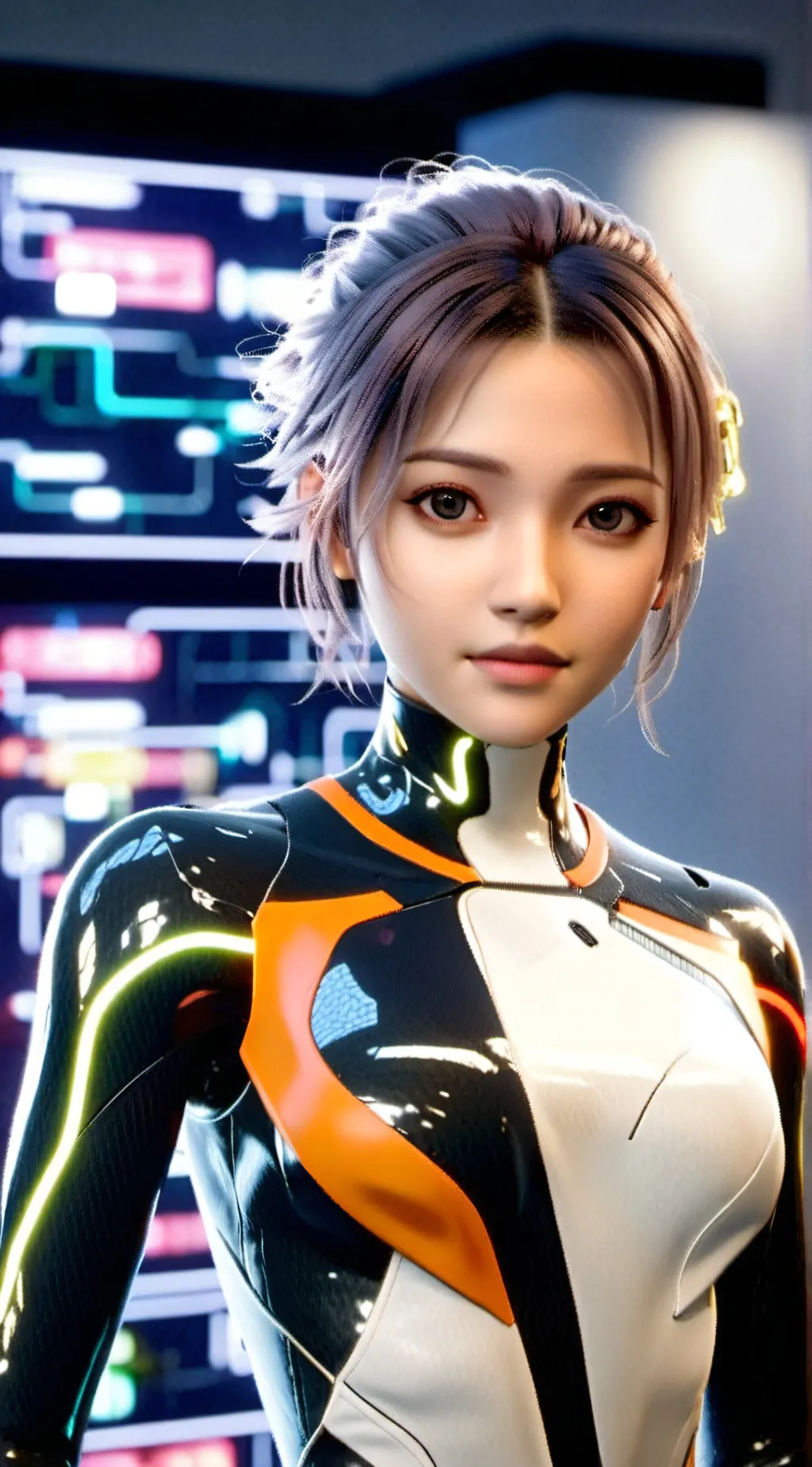 ai character: Lumina background