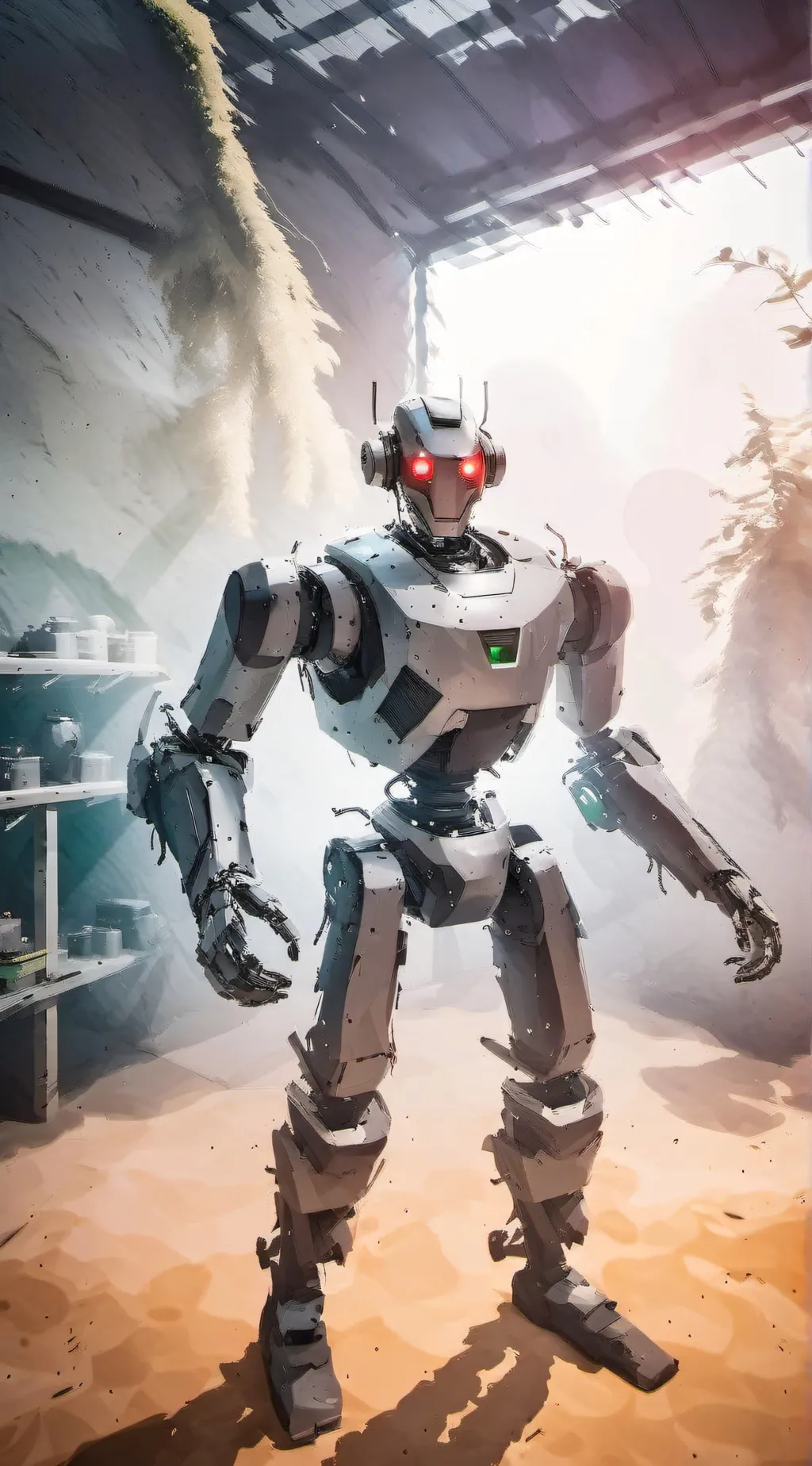 ai character: Echo realm  background