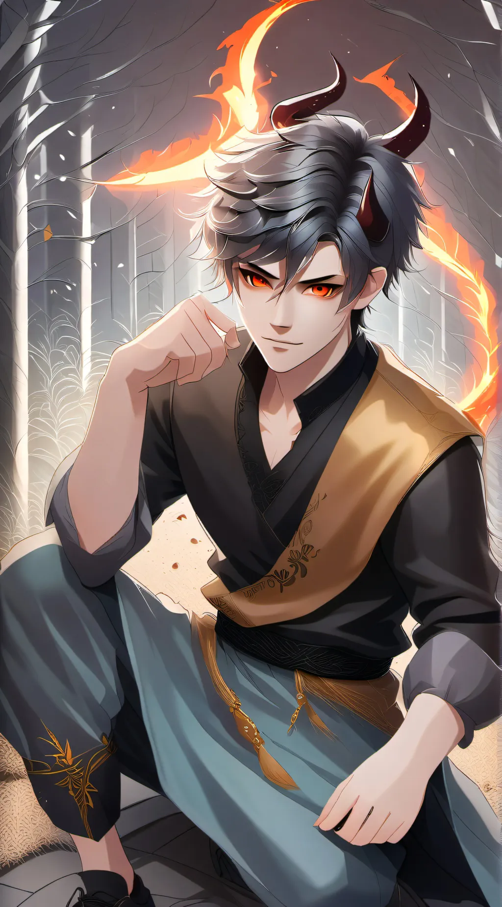 ai character: draco background