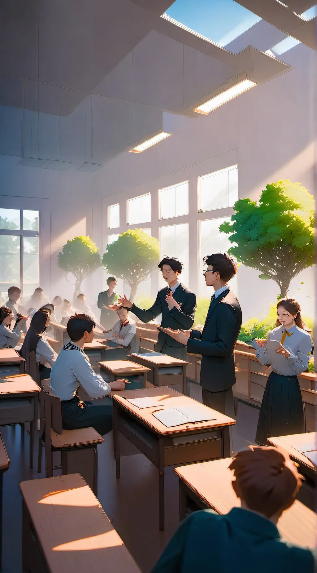 ai character: class 1A background
