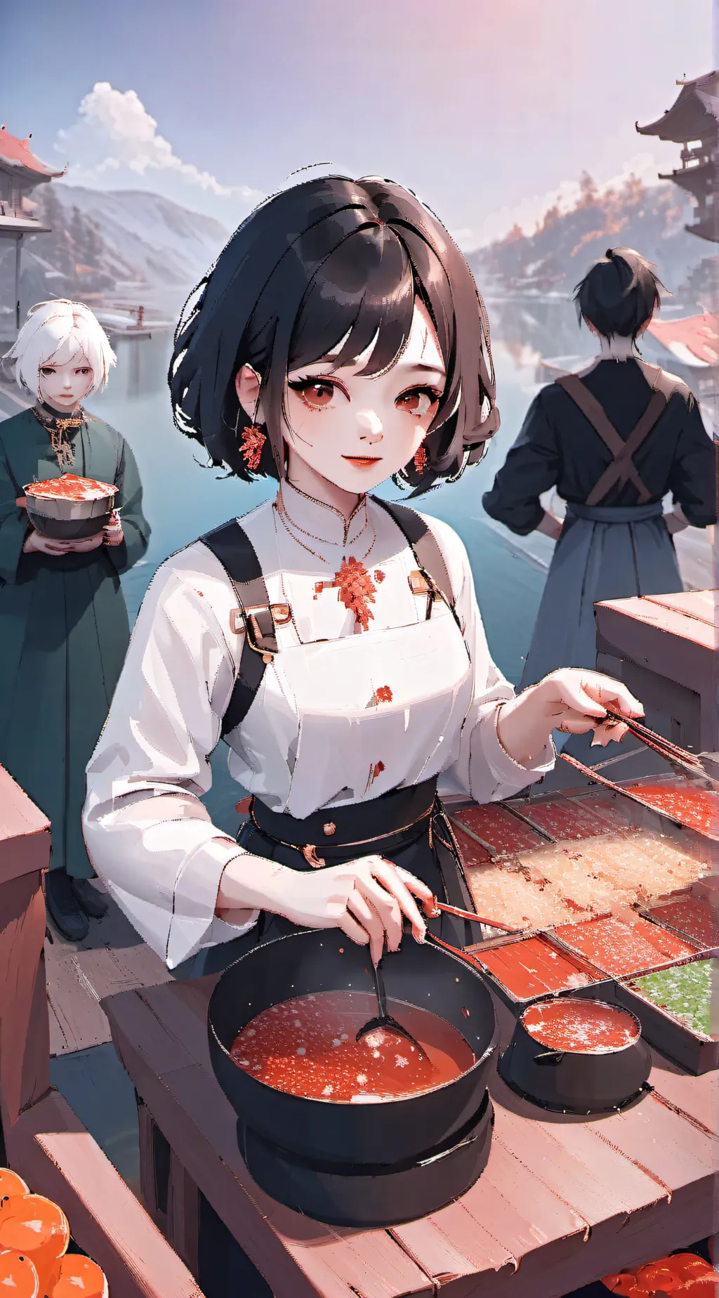 ai character: dessert catchten 2 background