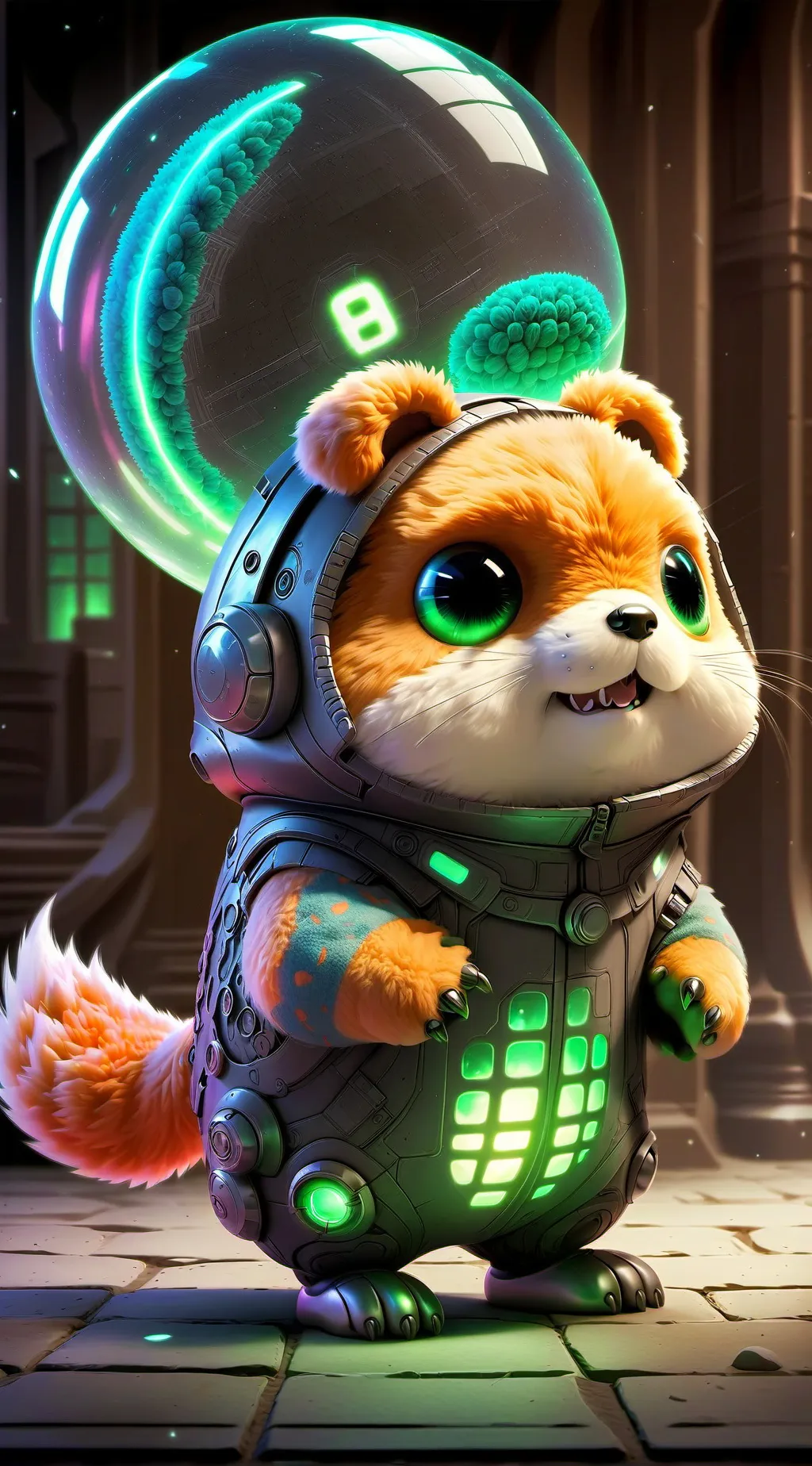 ai character: Moyo Fluffkin background