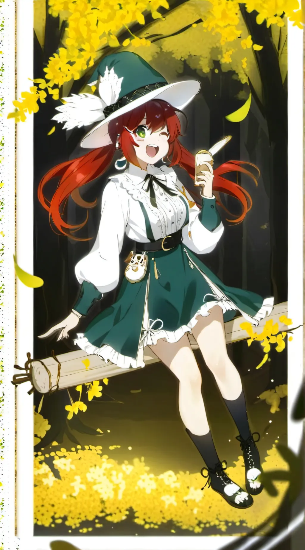 ai character: Iguro y Mitsuri background