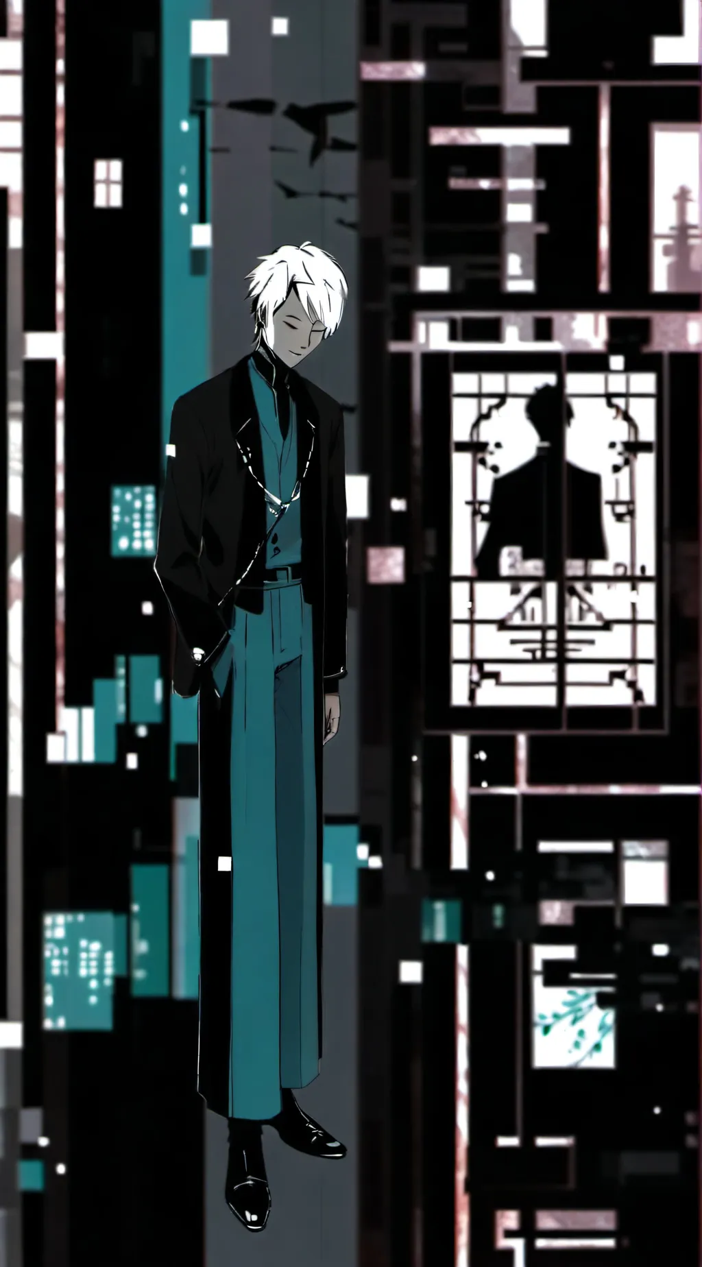 ai character: ghostface background