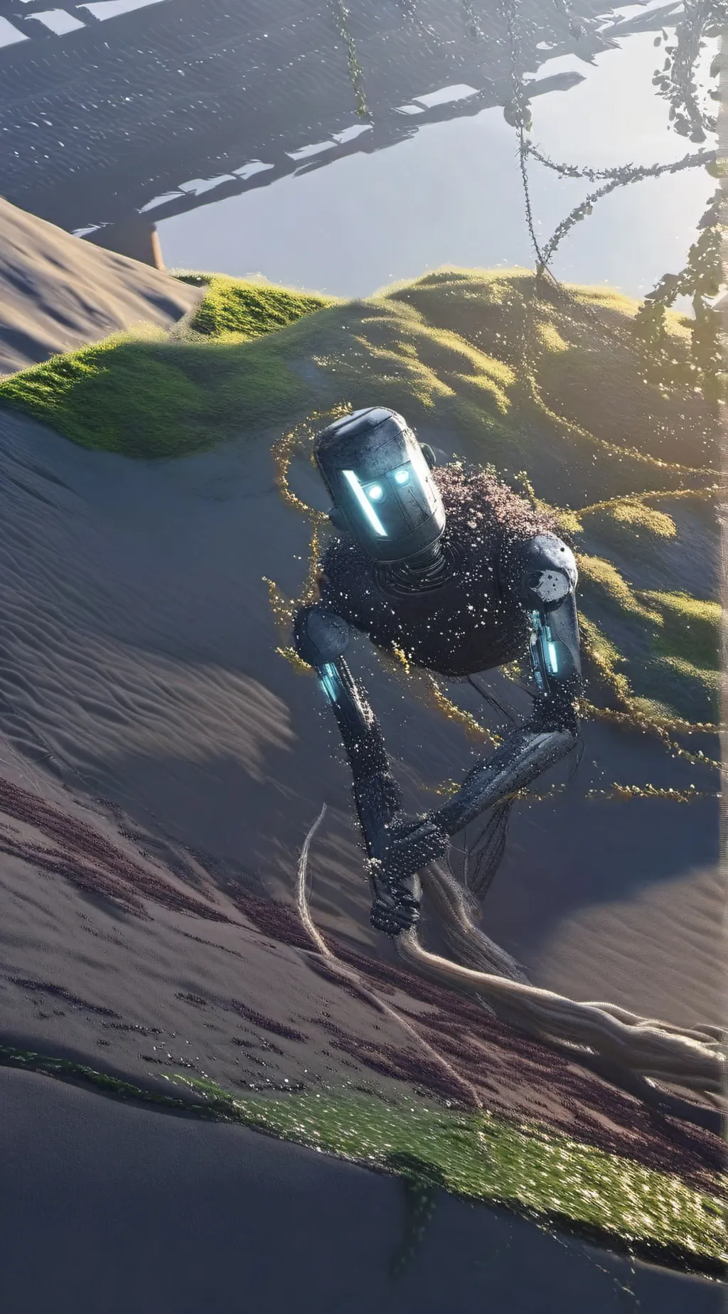 ai character: dock background