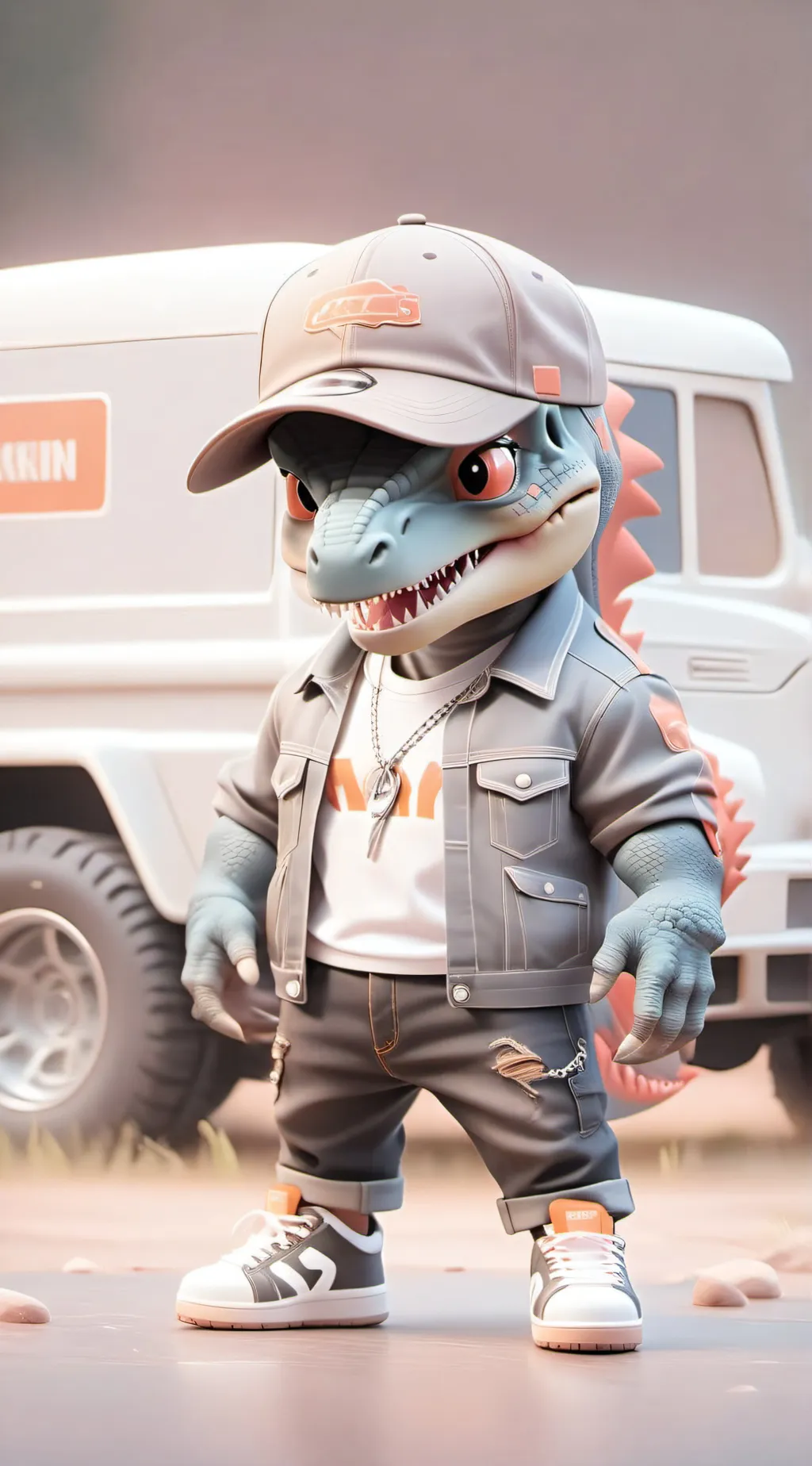 ai character: DinoCap background