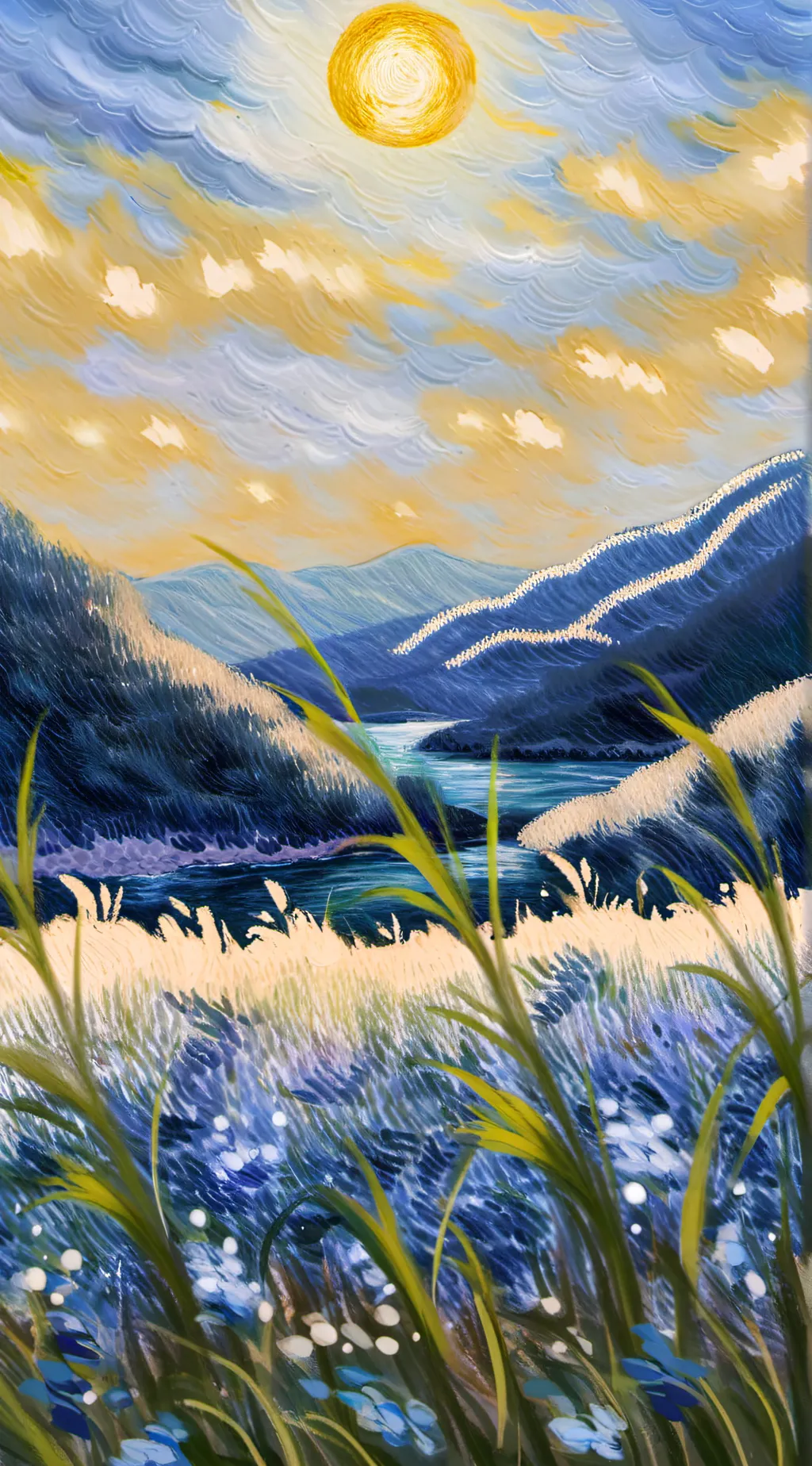ai character: Grasslands background