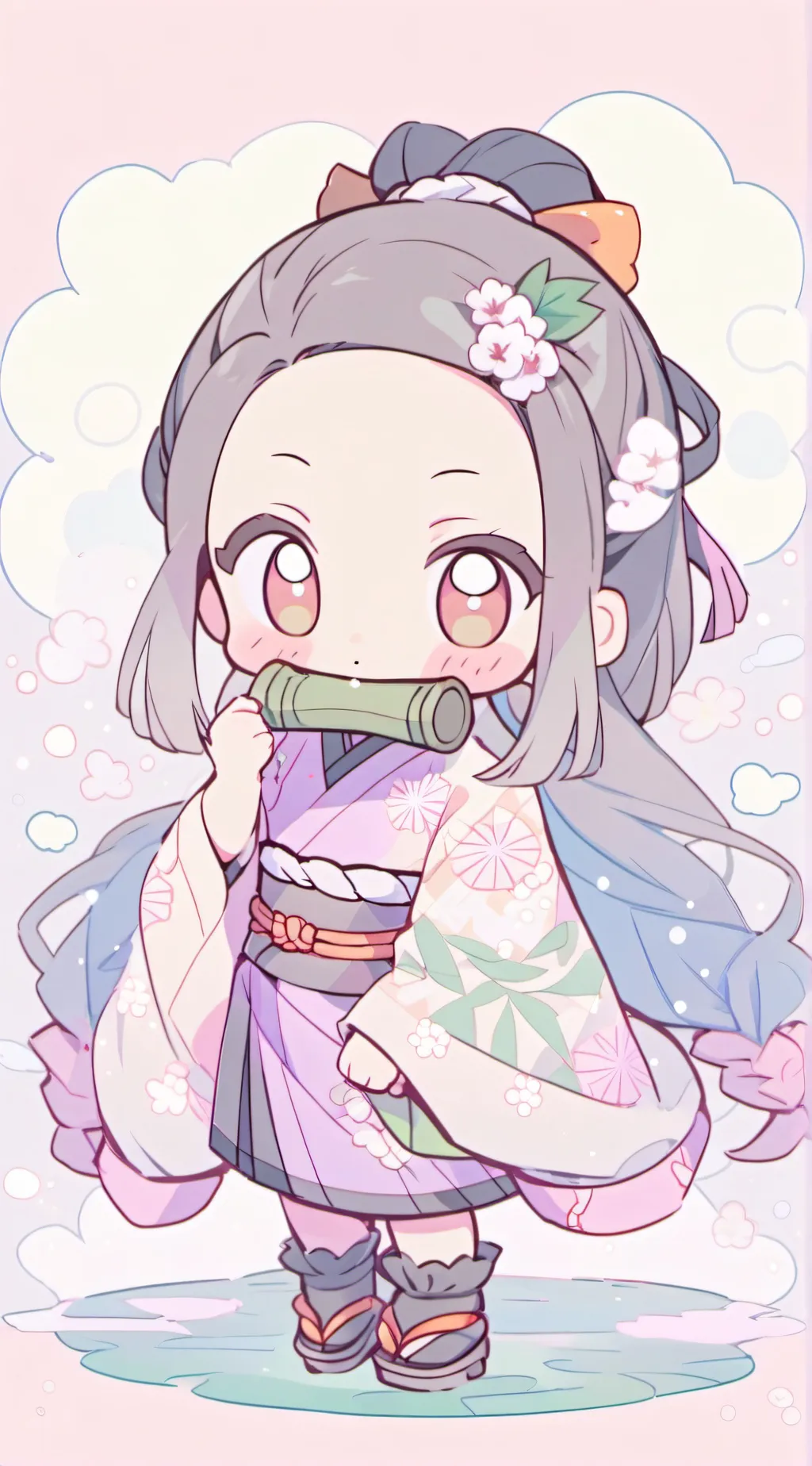 ai character: Nezuko kamado background