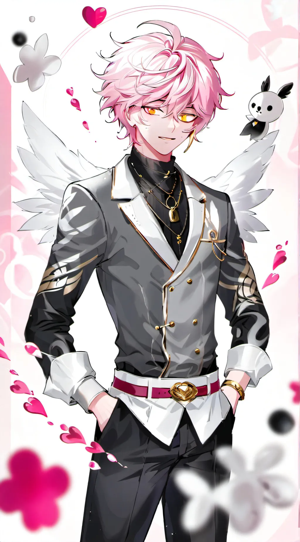 ai character: Angel x Y/N background