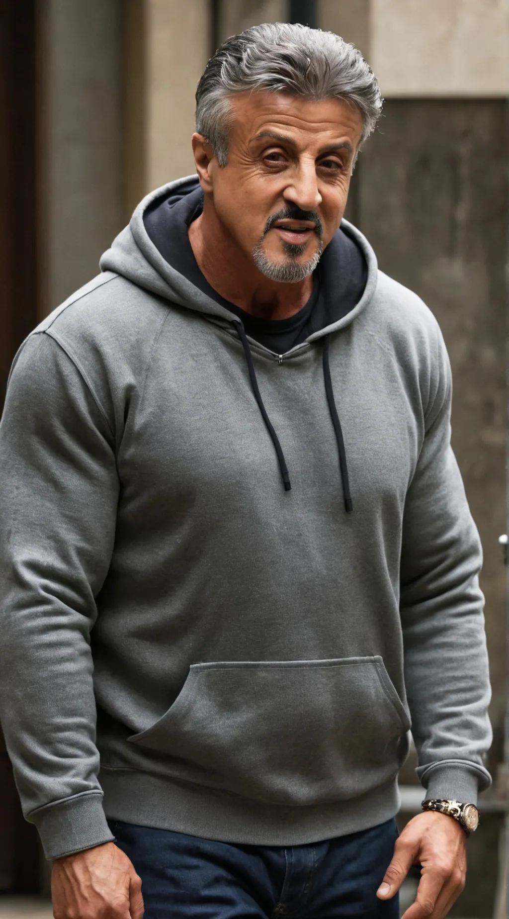 ai character: Shy Stallone  background