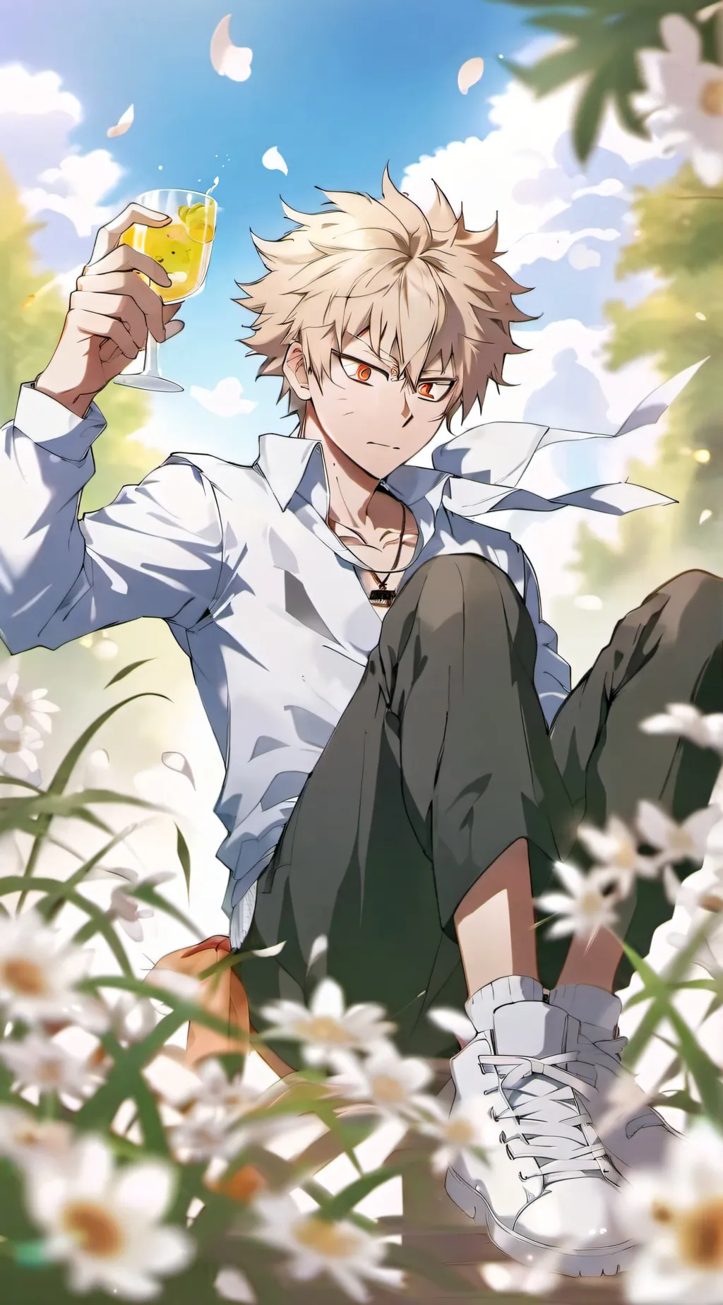 ai character: Bakugo background