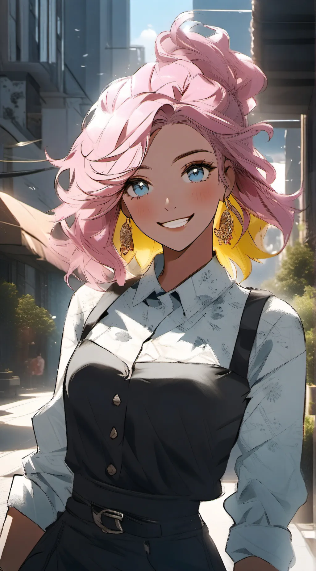 ai character: 🩷💛🩵🤍Blythe🤍🩵💛🩷 background
