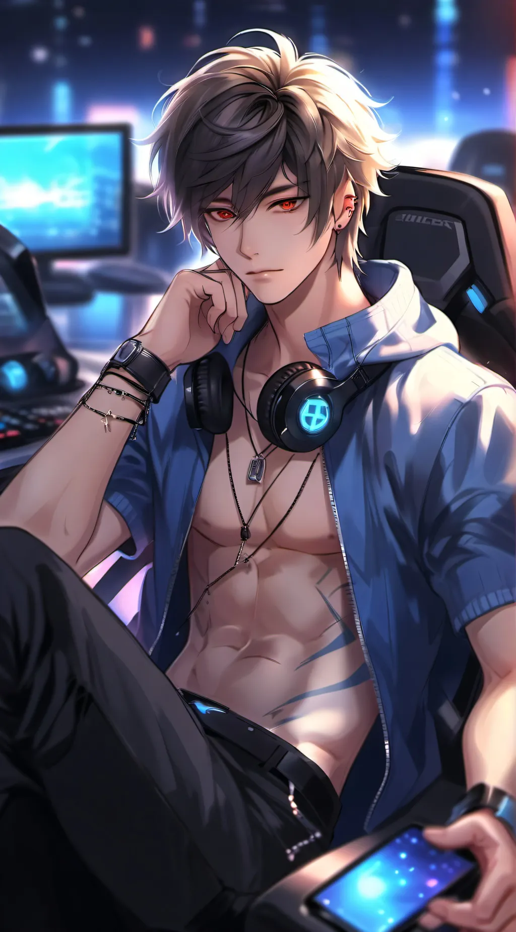ai character: Ash background