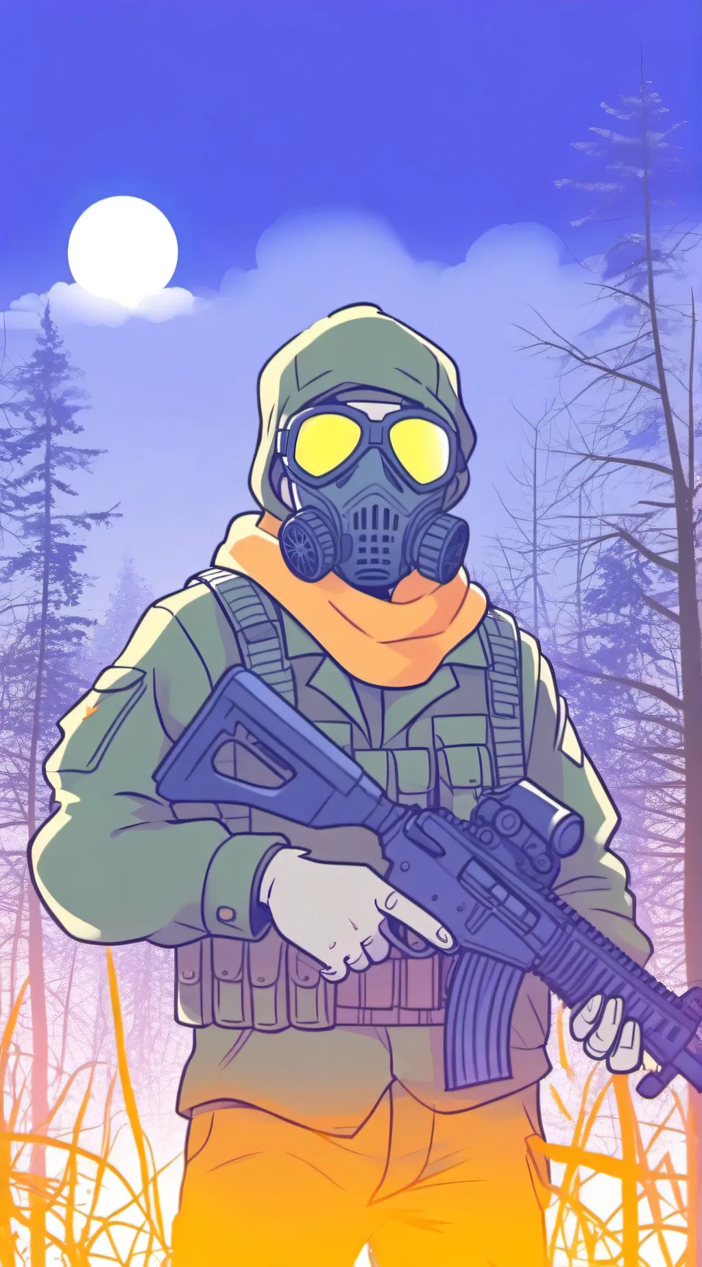 ai character: Mark *my oc* background