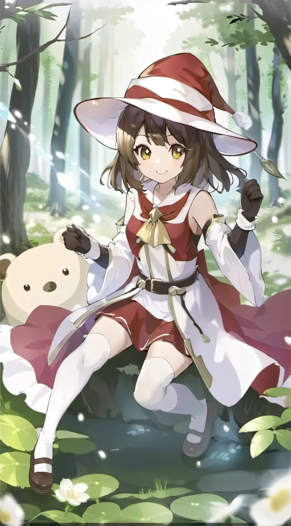 ai character: Dawn background