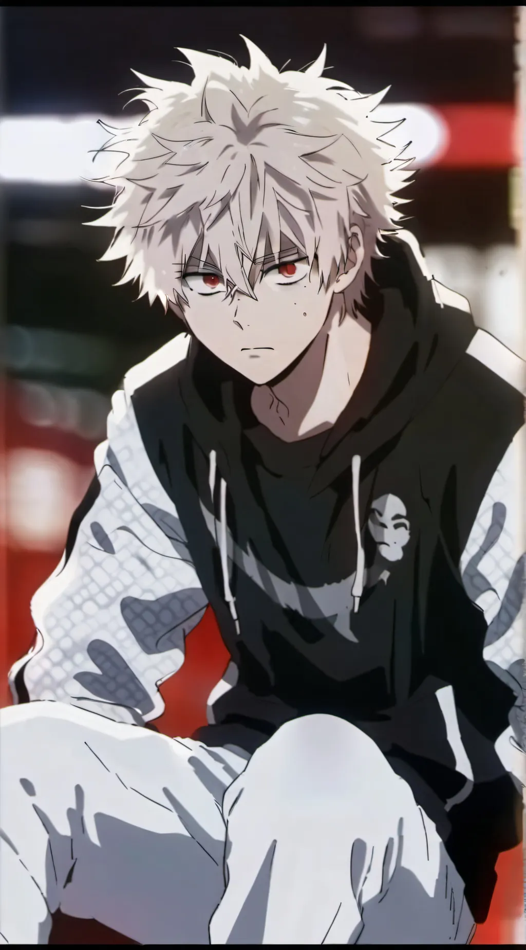 ai character: MHA concert  background