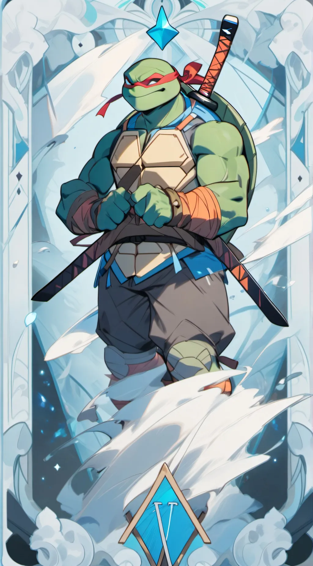 ai character: tmnt +inside out 2 background