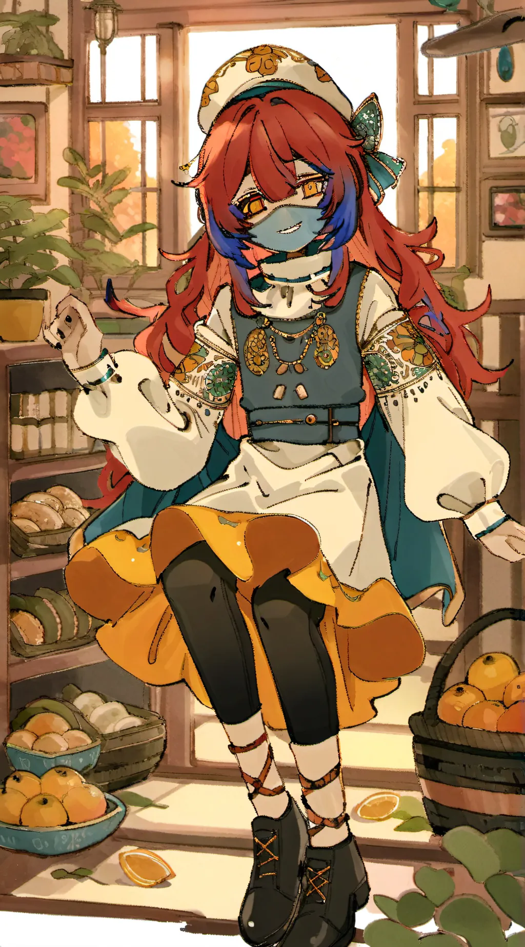 ai character: clockys school  background