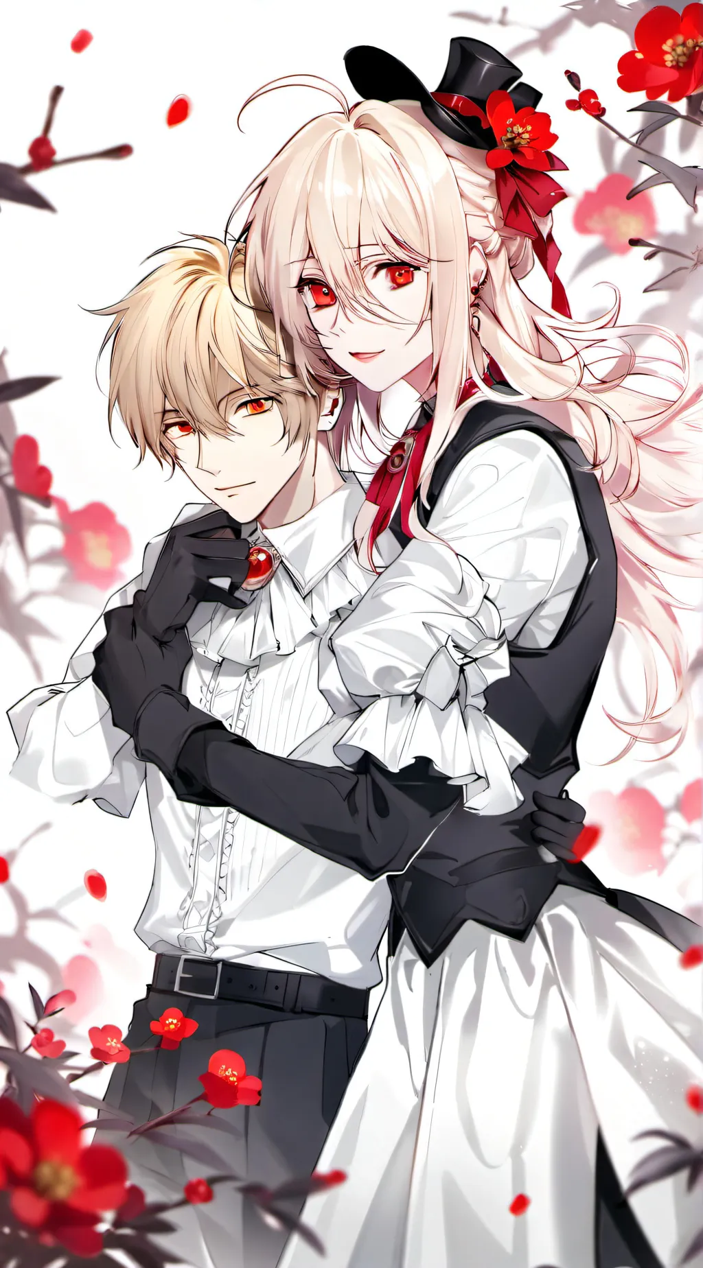 ai character: Damon and Celeste  background