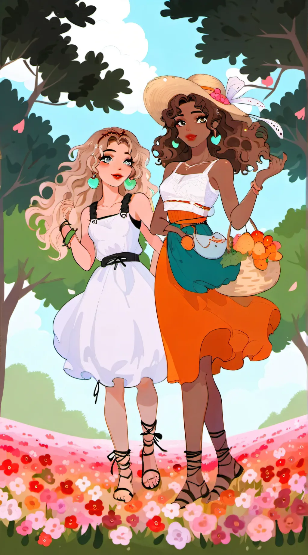 ai character: Katie and Alexa background