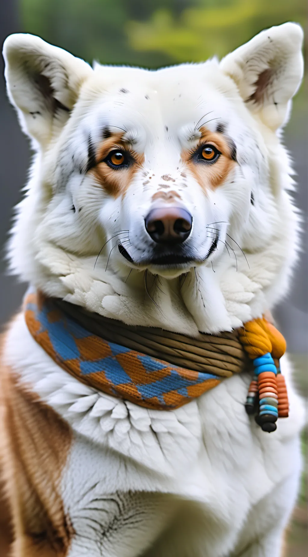 ai character: family of dogs background