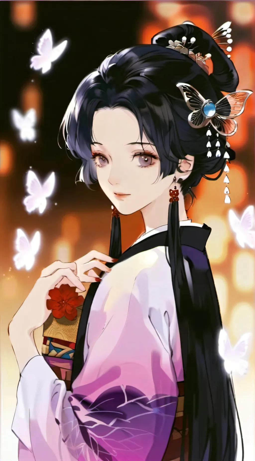 ai character: Shinobu kocho background