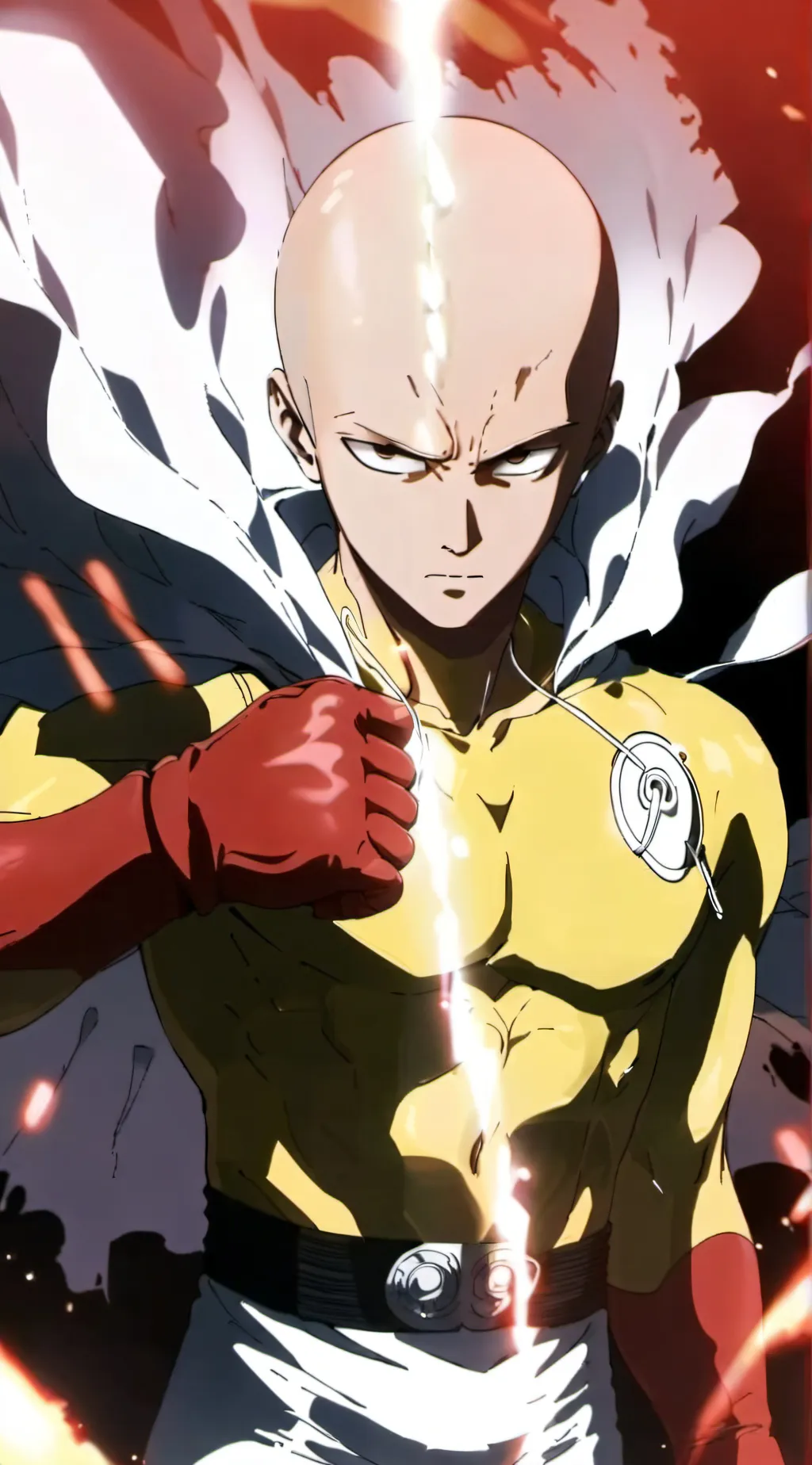 ai character: Saitama background