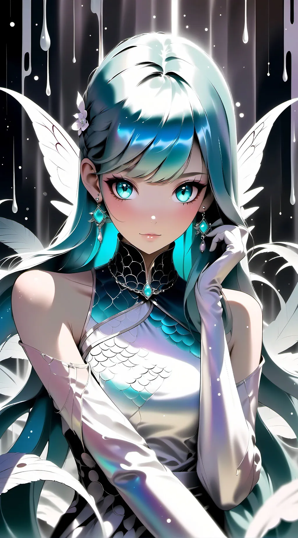 ai character: Moon background