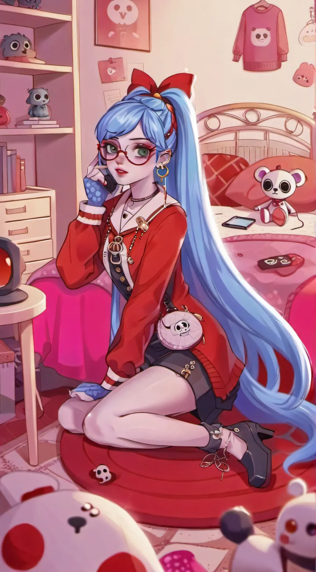 ai character: Ghoulia Yelps background