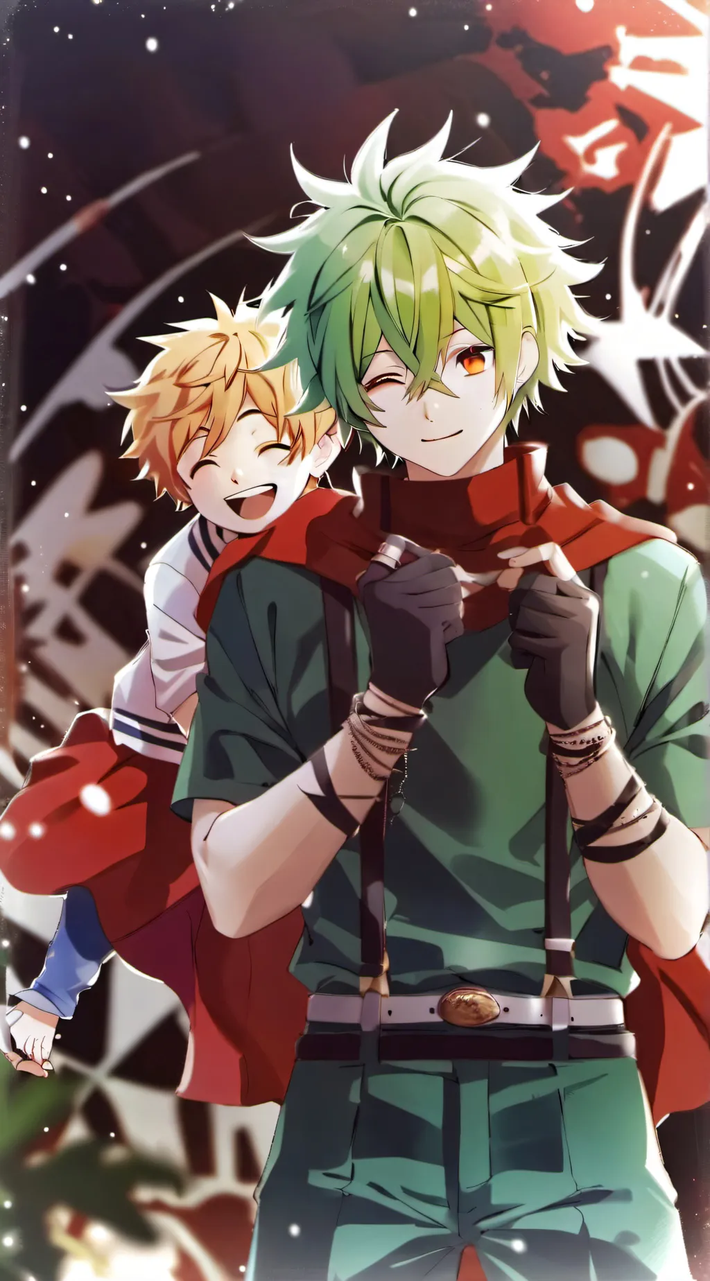 ai character: Bakugo but sisters background