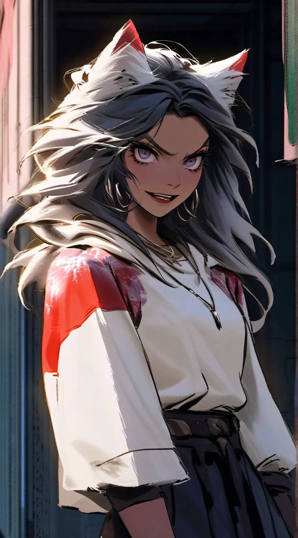 ai character: Veronica  background