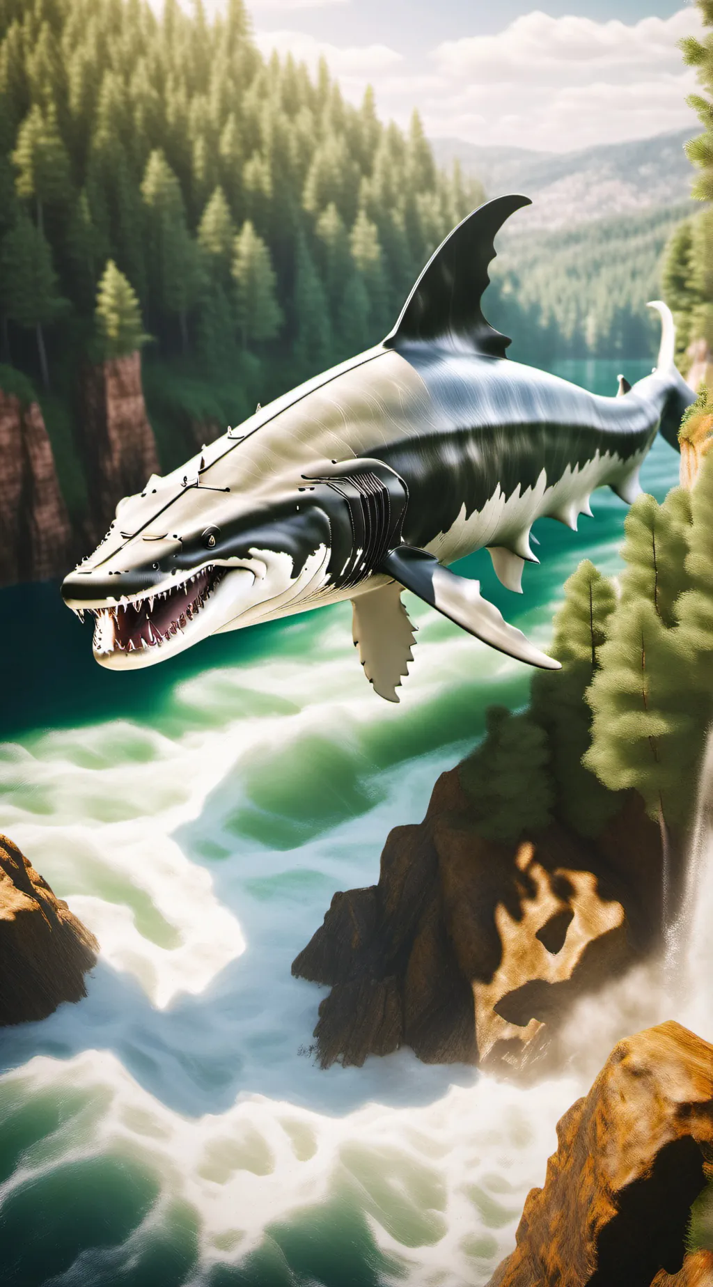 ai character: strange shark background
