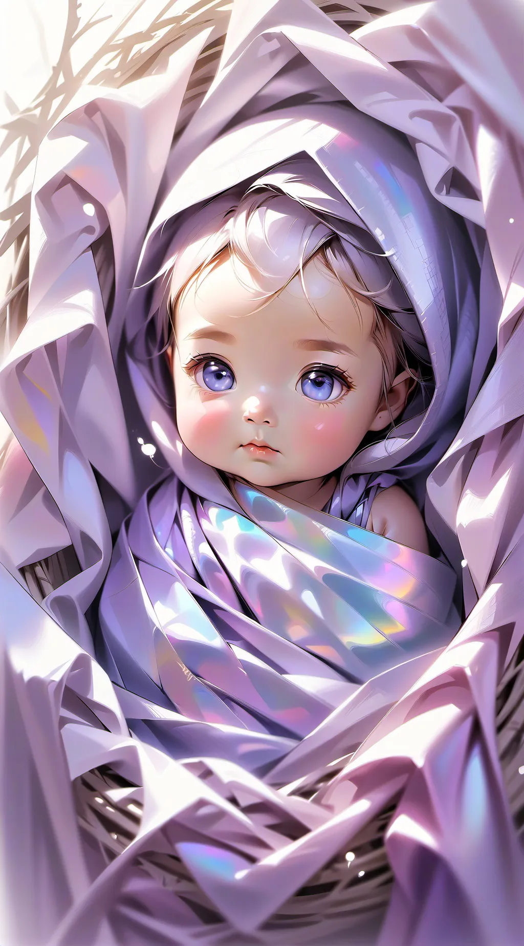 ai character: baby mha background