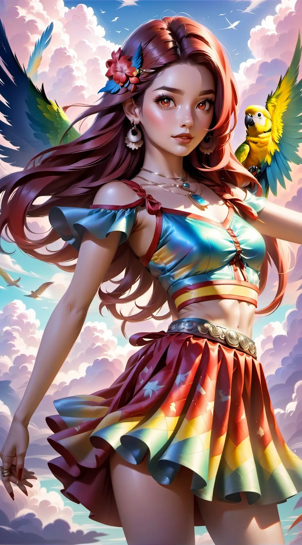 ai character: Parrot kingdom background